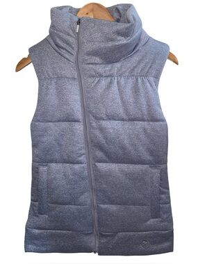 Savvi Meg Women’s Grey Quilted Puffer Vest Size XS